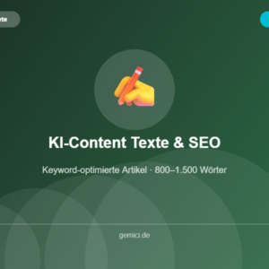 KI-Content – Texte & SEO mit KI