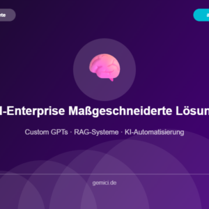 KI-Enterprise – Maßgeschneiderte KI-Lösung