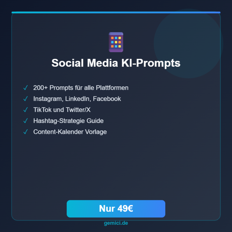 Social Media KI-Prompts – 100 Prompts für Instagram, LinkedIn & Co.